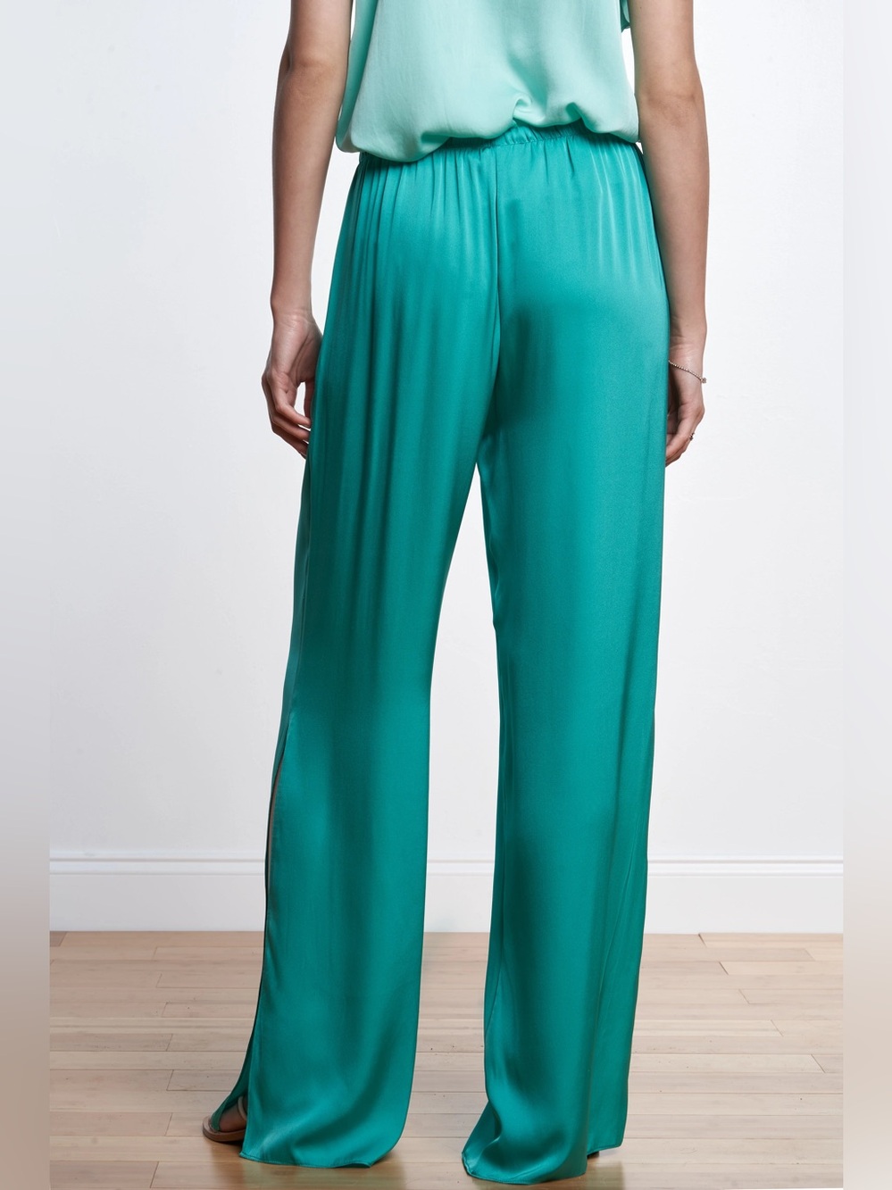Nouvelle Silk95five silk wide pants